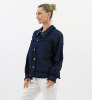 Rydel Jacket - Navy Chambray