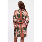 Pia Shirt Dress - Khaki/Rust