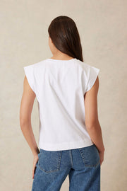 Ceres Life - Extend Shoulder Tee - White