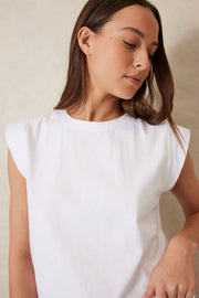 Ceres Life - Extend Shoulder Tee - White