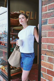 Ceres Life - Extend Shoulder Tee - White