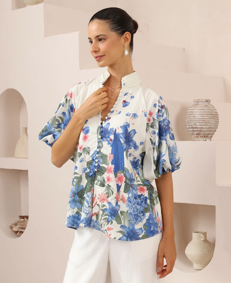 Brooke Blouse - Blue