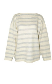 Corinne Knit - Winter White/Grey