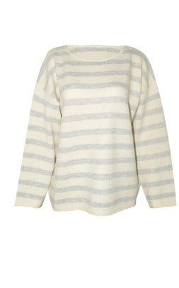 Corinne Knit - Winter White/Grey