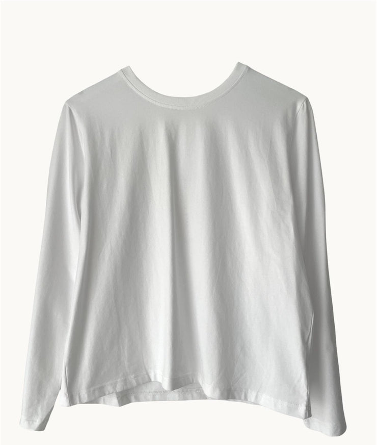 Little Lies - Athena Long Sleeve T - White