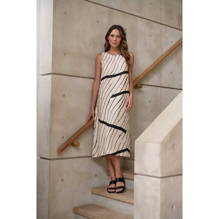 Chantelle Dress - Natural/Black