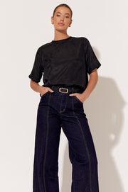 Adele Wide Leg Denim - Dark