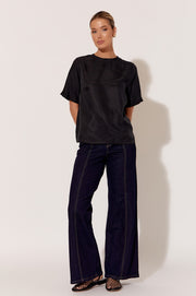 Adele Wide Leg Denim - Dark
