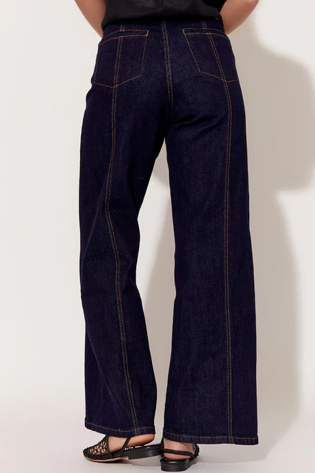 Adele Wide Leg Denim - Dark