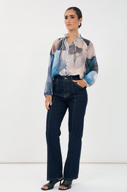 Opal Printed Top - Blue