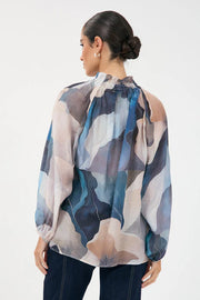 Opal Printed Top - Blue
