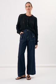 Dion Statement Pocket Jean - Dark Wash