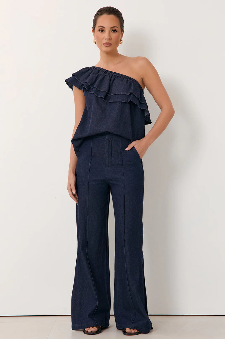 Sabina Lightweight Denim Pant - Denim