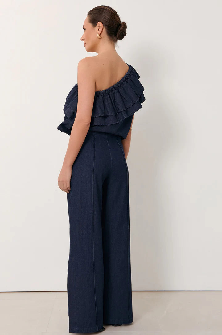Sabina Lightweight Denim Pant - Denim