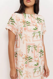 Rio Linen Maxi Dress - Print