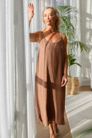 Fundamental Linen Midi - Clay