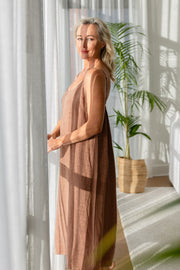 Fundamental Linen Midi - Clay