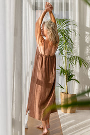 Fundamental Linen Midi - Clay