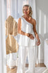 Fundamental Linen One Shoulder Top - White