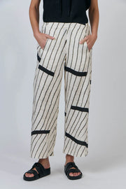 Chloe Pant - Natural/Black