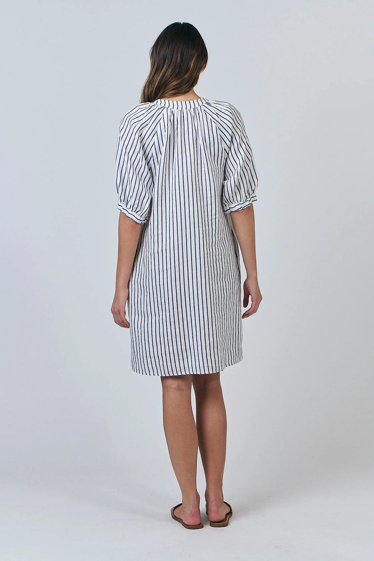 Scopello Dress - White/Blue