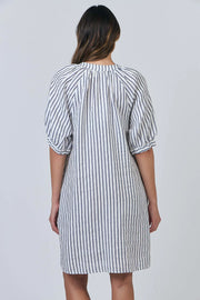 Scopello Dress - White/Blue