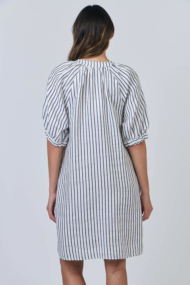Scopello Dress - White/Blue