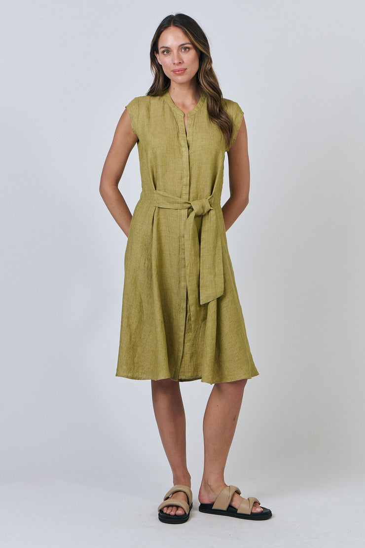Heidi Tie Front Dress - Bamboo