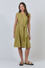 Heidi Tie Front Dress - Bamboo