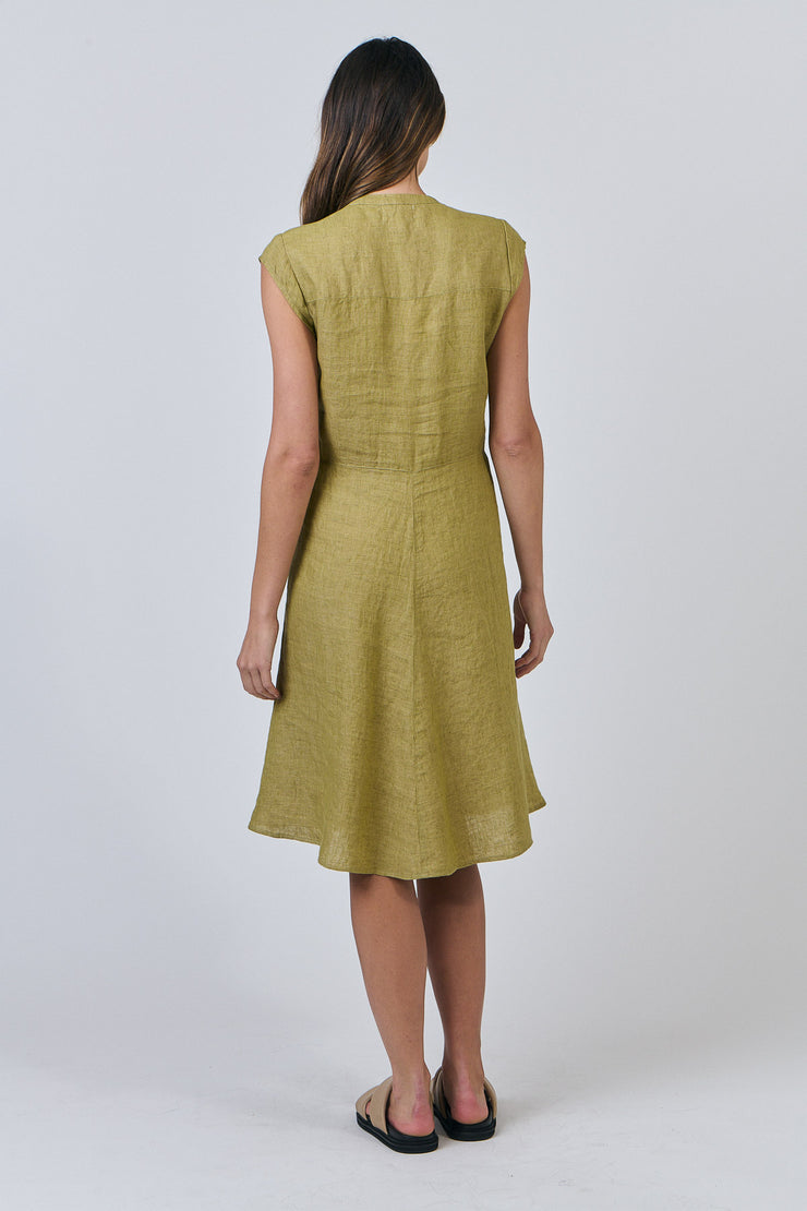 Heidi Tie Front Dress - Bamboo