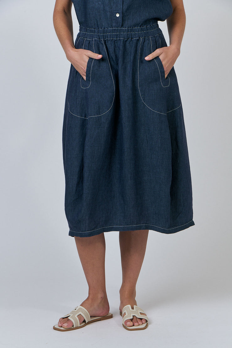 Rosey Skirt - Blue