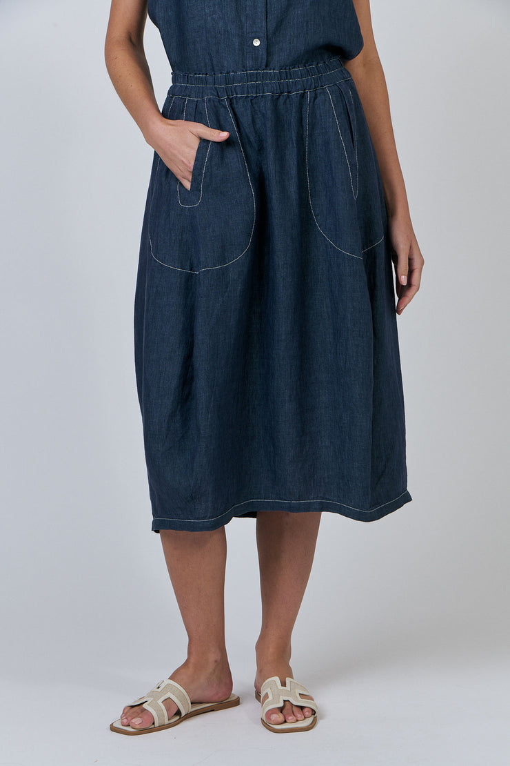 Rosey Skirt - Blue