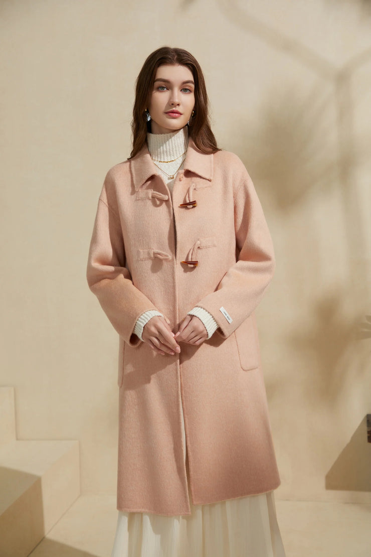Simone Wool Coat - Cloud Pink
