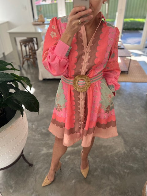 Anneke Dress - Watermelon