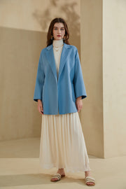 GDS - Noelle Merino Wrap Short Coat - Blue