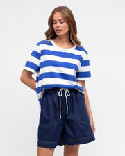 Solange Denim Shorts - Dark Wash