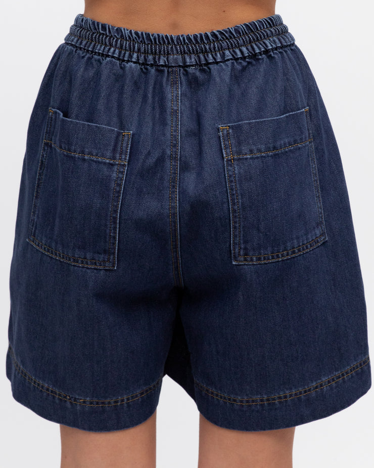 Solange Denim Shorts - Dark Wash