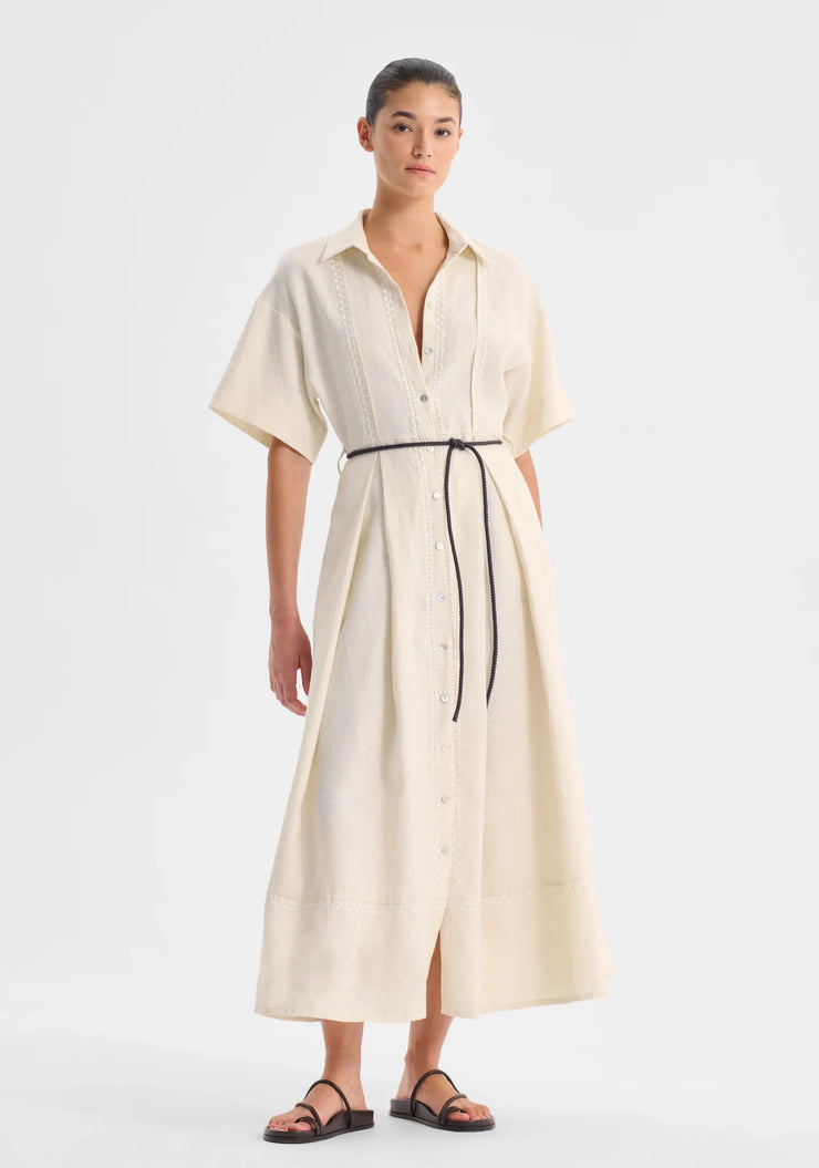 Morrison - Maisey Linen Dress - Ecru
