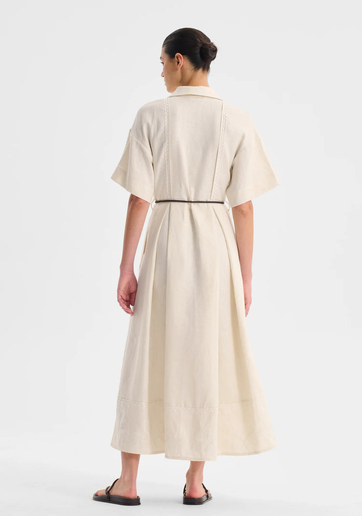 Morrison - Maisey Linen Dress - Ecru
