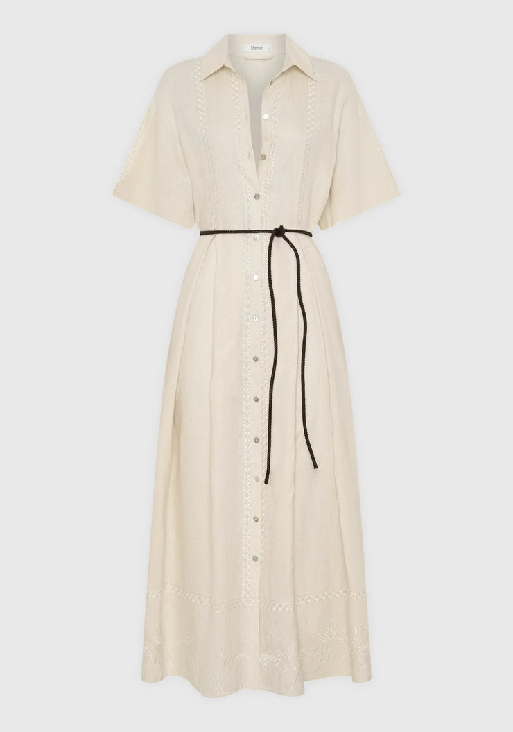 Morrison - Maisey Linen Dress - Ecru