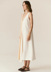 POL - Saga Two Tone Dress - Butter/Ivory