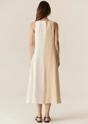 POL - Saga Two Tone Dress - Butter/Ivory