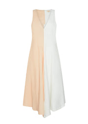 POL - Saga Two Tone Dress - Butter/Ivory