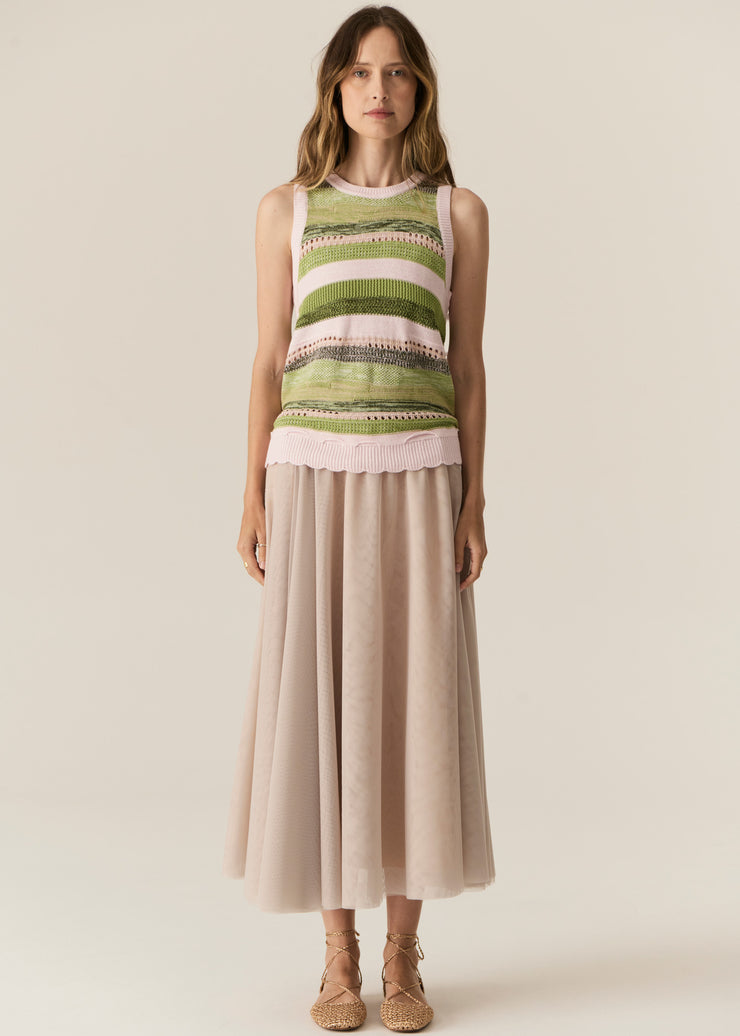 POL - Marc Multi Stripe Tank - Pink Multi