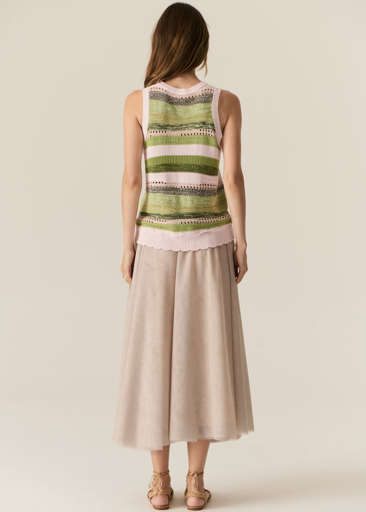 POL - Marc Multi Stripe Tank - Pink Multi