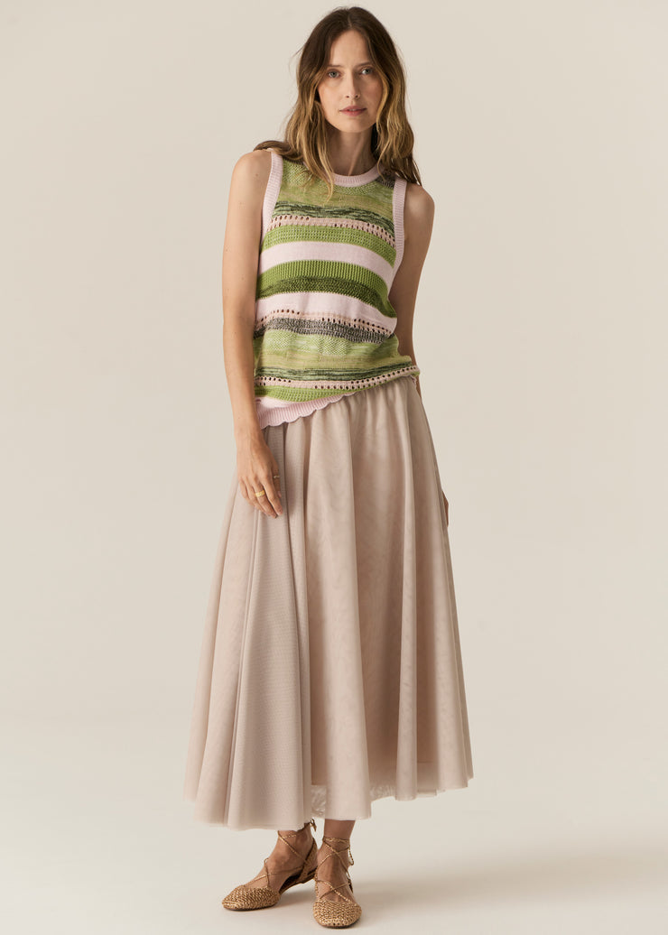 POL - Marc Multi Stripe Tank - Pink Multi