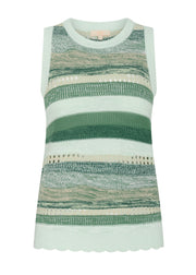 POL - Marc Multi Stripe Tank - Green Multi