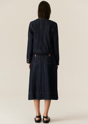 POL - Carsen Skirt - Dark Wash