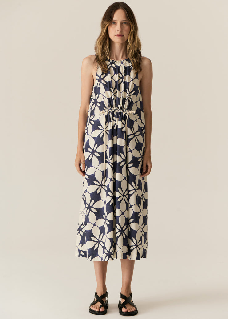 POL - Turin Tank Dress - Blue Turin