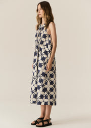POL - Turin Tank Dress - Blue Turin
